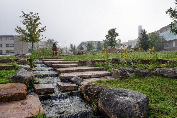 Un espace vert naturel de 17 500 m2,&nbsp;soit le magnifique C&oelig;ur Campus, a &eacute;t&eacute; am&eacute;nag&eacute; en 2009.