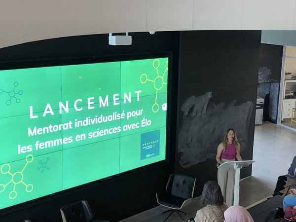 Le lancement du volet de mentorat individualis&eacute; sur la plateforme &Eacute;lo mentorat dans le cadre du Programme de mentorat pour les femmes en sciences est possible gr&acirc;ce au don d&rsquo;Ubisoft.