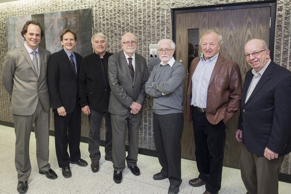 Plusieurs anciens doyens se sont r&eacute;unis pour rendre hommage &agrave; Jean Melanson.