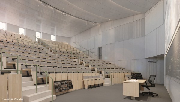 Plus confortable, plus accessible et mieux &eacute;quip&eacute;e que l'originale, la nouvelle version modernis&eacute;e de l'auditorium D2-1060 de la Facult&eacute; des sciences r&eacute;pondra aux derni&egrave;res normes en mati&egrave;re d'enseignement et de transmission de connaissances. Son ouverture est pr&eacute;vue pour l'automne 2026.