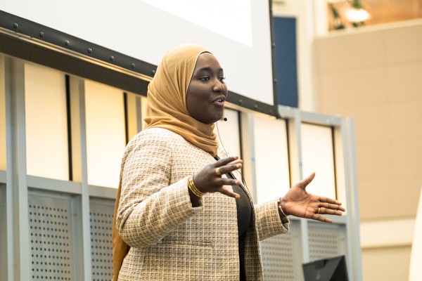 Salimata Diakhate, &eacute;tudiante &agrave; l'&Eacute;cole de gestion, a remport&eacute; le Prix coup de c&oelig;ur du public.