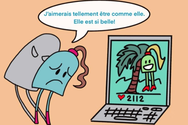 Nadia B&eacute;langer, &eacute;tudiante de la Facult&eacute; d&rsquo;&eacute;ducation, a r&eacute;alis&eacute; une bande dessin&eacute;e, intitul&eacute;e L&eacute;a d&eacute;couvre d&rsquo;o&ugrave; provient son anxi&eacute;t&eacute;, pour vulgariser les r&eacute;sultats de cette recherche. Elle a gagn&eacute; le concours de vulgarisation scientifique 2024 de l&rsquo;UdeS.