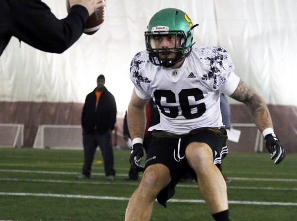 Le secondeur du Vert & Or Alexandre Chevrier.