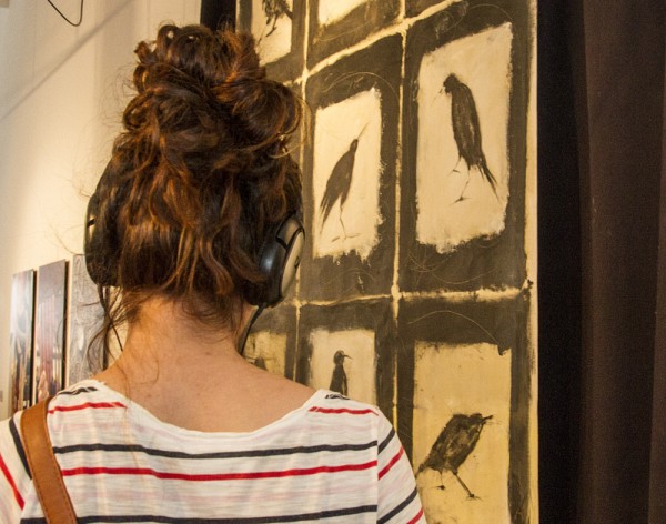 Vernissage de l'exposition des finissantes et du finissant 2017 du dipl&ocirc;me de 2e cycle en pratiques artistiques actuelles de l'Universit&eacute; de Sherbrooke.