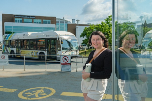 C'est &agrave; l'UdeS que Fr&eacute;d&eacute;rique Richard a &eacute;t&eacute; sensibilis&eacute;e &agrave; l'importance de ne pas toujours utiliser sa voiture pour se d&eacute;placer.