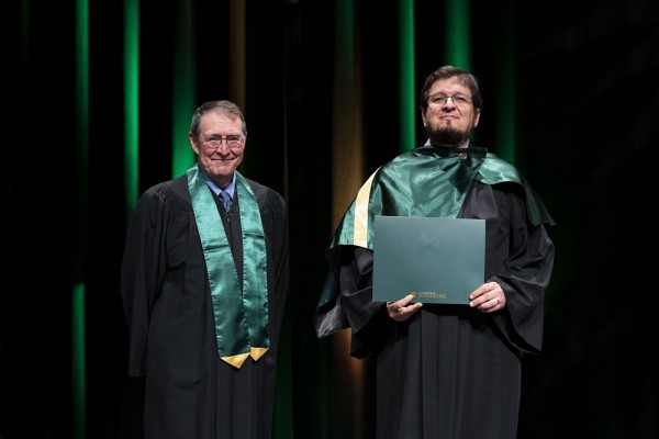Marc Dumas et St&eacute;phane B&uuml;rgiPhoto : UdeS