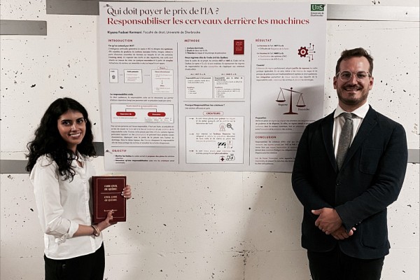 Kiyana Fadaei Kermani et professeur Micha&euml;l Lessard