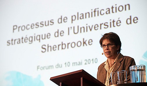 La rectrice Luce Samoisette est satisfaite de la qualit&eacute; de la participation.