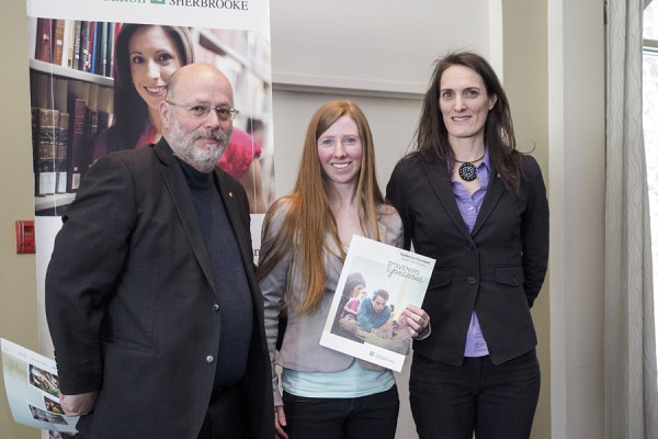 Robert Ouellet, Katherine Charland et Marcelle Rousseau.