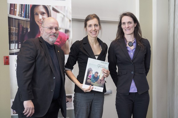 Robert Ouellet, Julie Lamontagne et Marcelle Rousseau.