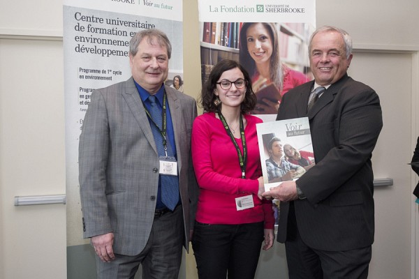 Jean-Jacques Caron, Pauline Nazaret et Michel Montpetit.