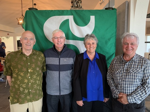 Luc Morel, ambassadeur 2003, Jean Perrault, dipl&ocirc;m&eacute; 1969 et ambassadeur 2004, Marielle Ledoux, ambassadrice 2005 et Robert&nbsp; Paquin, ambassadeur 2007