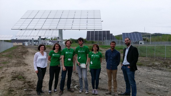 Farah Ayari &eacute;tait guide lors de la journ&eacute;e d'inauguration du parc solaire du 3IT en 2019.