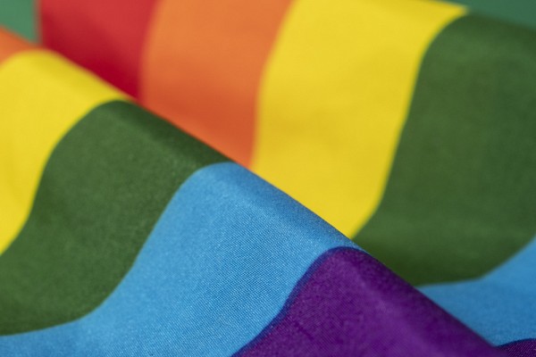 Fiert&eacute; Montr&eacute;al a fait don d'un drapeau LGBTQ+ dans le cadre de ce projet.