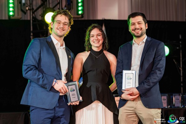 Aryel Morin-Mercier, Justine Major - directrice de la comp&eacute;tition D&eacute;bats oratoires, Gabriel Aubut