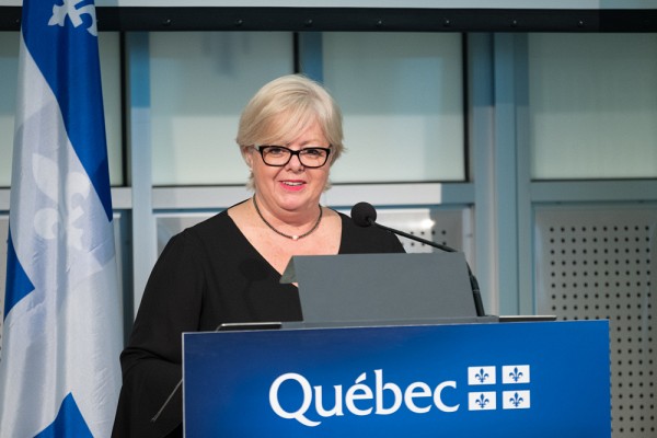 Madame Sylvie D'Amours, ministre responsable des Affaires autochtones et ministre responsable de la r&eacute;gion des Laurentides.