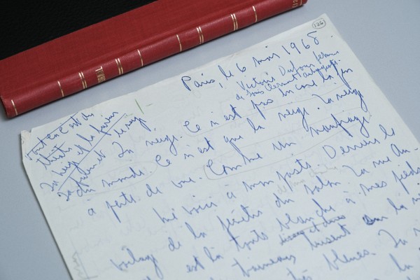 Manuscrit du roman Kamouraska,1968, Fonds Anne H&eacute;bert (P25), Universit&eacute; de Sherbrooke (528645).