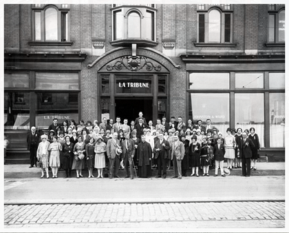 Employ&eacute;s du journal, La Tribune, 1928
