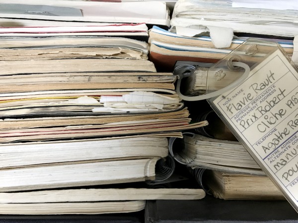 Carnets d'H&eacute;l&egrave;ne Monette (contenu d'une bo&icirc;te d'archives).