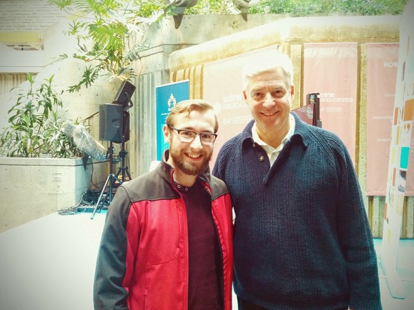 Fran&ccedil;ois Rheault en compagnie de Charles Tisseyre, en mai dernier, lors du Congr&egrave;s de l'Acfas.