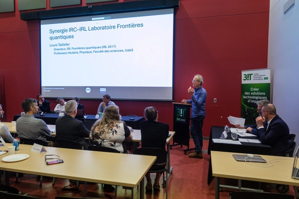 Pr Louis Taillefer (UdeS), directeur de l'IRL Fronti&egrave;res Quantiques.