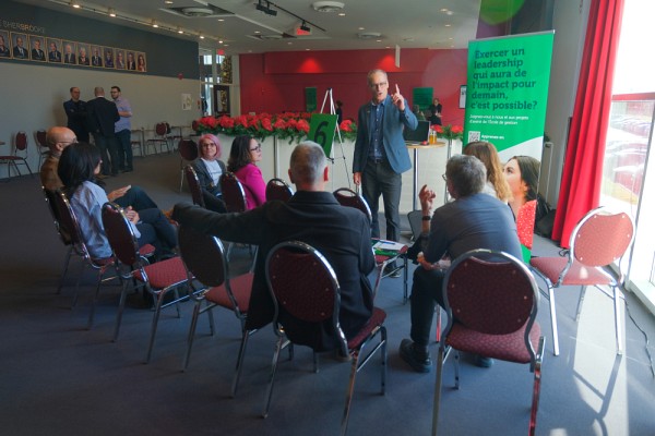 Les diff&eacute;rents projets port&eacute;s par la Grande Campagne &eacute;taient pr&eacute;sent&eacute;s dans une formule originale de rencontres &eacute;clairs avec le public.