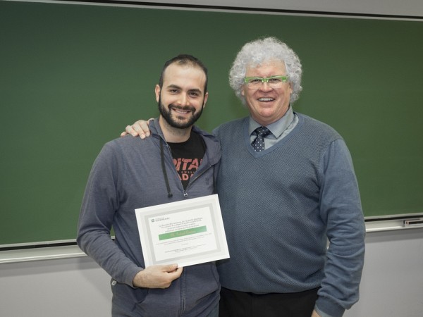 Gabriel Couture et le professeur Robert Goyette