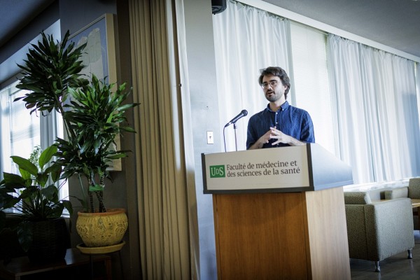 F&eacute;lix-Antoine Trifiro,&nbsp;&eacute;tudiant au doctorat en biochimie et r&eacute;cipiendaire de la bourse&nbsp;Abdenour&nbsp; Nabid