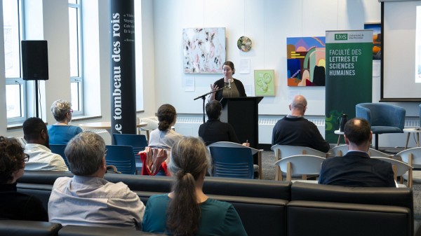 Pendant la soir&eacute;e du jeudi 26 mars, en pleine Semaine de la recherche 2026, Suzanne&nbsp;Champoux-Williams raconte le processus et les r&eacute;flexions autour de l&rsquo;aventure qu&rsquo;elle souhaite mener.