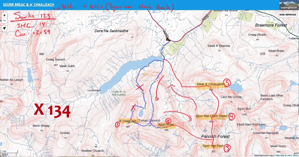 En combinant les 282 Munros selon les recommandations de plusieurs sources fiables, Suzanne obtient 134&nbsp;sorties potentielles. Pour chacune, elle trace un itin&eacute;raire avec, pour les trajets plus d&eacute;licats, des options suppl&eacute;mentaires.