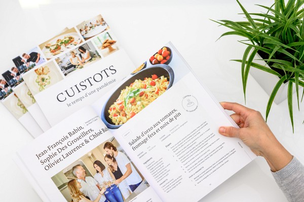 Livre de recettes Cuistots le temps d'une pand&eacute;mie