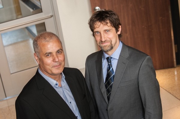 Les professeurs&nbsp;Abdelkrim Hasni et Patrice Potvin, cotitulaires de la Chaire de recherche sur l'int&eacute;r&ecirc;t des jeunes pour les sciences et la technologie (CRIJEST)