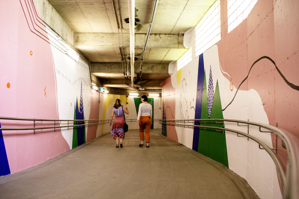 Une section de la murale Ensemble.