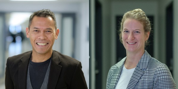 Le professeur Eddy Supeno, conseiller d'orientation,&nbsp;responsable du programme de maitrise en orientation et de la Clinique d&rsquo;orientation, et Cynthia Joyal,&nbsp;conseill&egrave;re d'orientation et&nbsp;coordonnatrice de la Clinique d'orientation