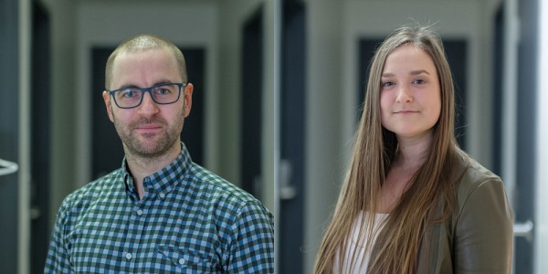 Le professeur Francis Milot-Lapointe, conseiller d'orientation et&nbsp;Nicole Arifoulline, doctorante en &eacute;ducation