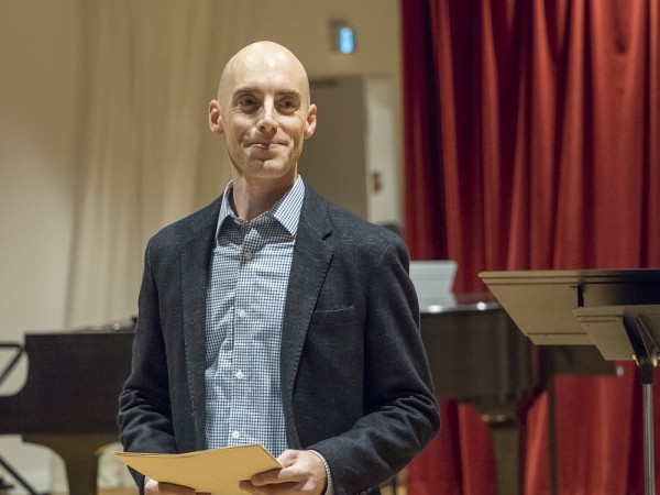 Andr&eacute; Cayer, directeur de l'&Eacute;cole de musique