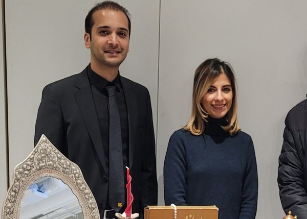 Le pr&eacute;sident et la vice-pr&eacute;sidente de la Soci&eacute;t&eacute; iranienne de l'UdeS.