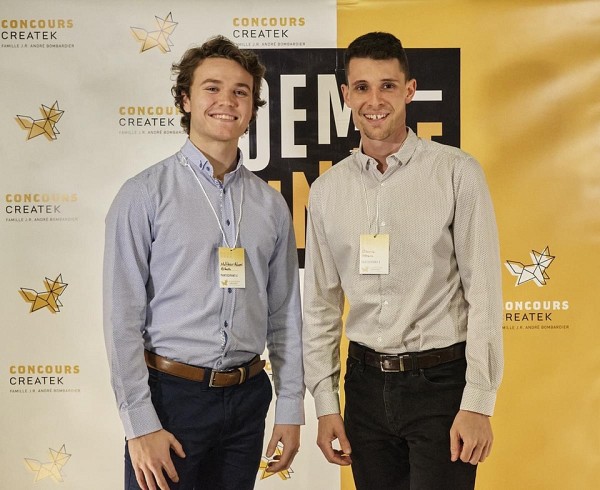 Les initiateurs du projet Althera, Matthew Adams et &Eacute;tienne Penelle.