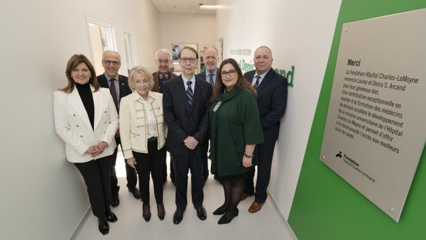 Louise Gaudet-Arcand et Denis S. Arcand, deux donateurs importants dans ce projetPhoto : Mathieu Lanthier - UdeS