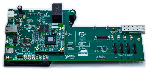 Circuit int&eacute;grant un syst&egrave;me sur module ZYNQ pour la synchronisation Ethernet White-Rabbit dans un scanner de tomographie par &eacute;mission de positrons.