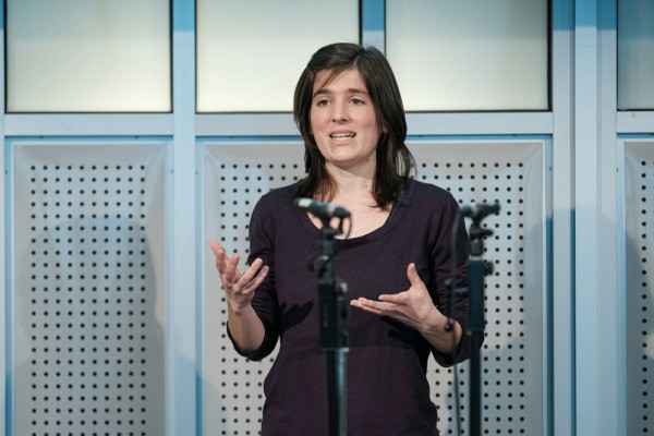 Lisa Lahens a re&ccedil;u le Prix du public, une gracieuset&eacute; du Service d'appui &agrave; la recherche, &agrave; l'innovation et &agrave; la cr&eacute;ation (SARIC).