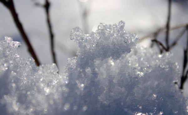 Givre de profondeur vu en transparence