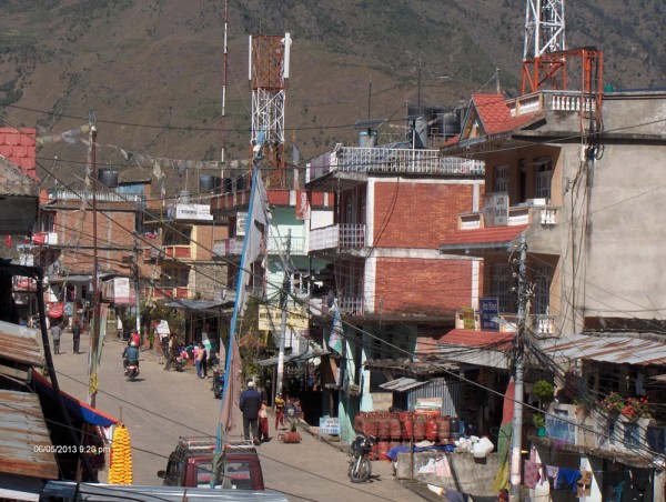 Village de Dhunche, district de Rasuwa, Parc national de Langtang.