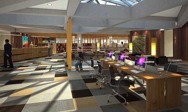Maquette de la future biblioth&egrave;que de droit