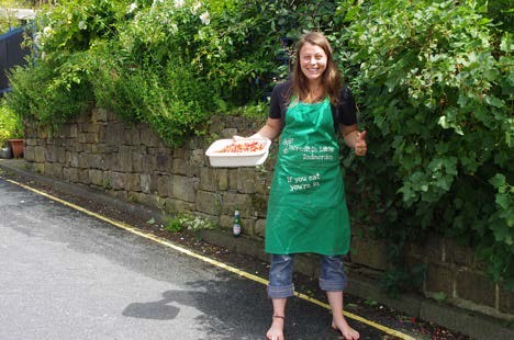 Jardin collectif du groupe les incroyables comestibles de la ville de Todmorden.