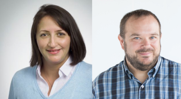 Les responsables du projet : Ibtissem Mokraoui, coordonnatrice administrative, et le professeur Serge Ecoffey, codirecteur de la plateforme 3IT.Nano