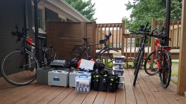 Pour mener ses &eacute;tudes, le chercheur utilise des v&eacute;los &eacute;quip&eacute;s d'une vari&eacute;t&eacute; d'instruments mesurant le bruit et la pollution atmosph&eacute;rique, entre autres.