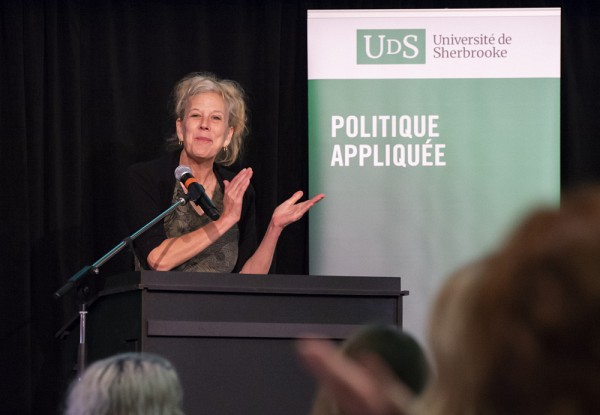 La vice-rectrice aux &eacute;tudes et aux relations internationales de l&rsquo;Universit&eacute; de Sherbrooke, Pre&nbsp;Christine Hudon.