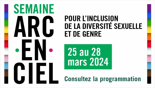 La Semaine arc-en-ciel se veut l'occasion de se r&eacute;unir et d'&eacute;changer autour des r&eacute;alit&eacute;s des personnes s'identifiant comme 2ELGBTQIA+ et de favoriser leur inclusion.