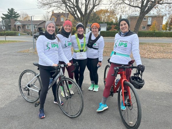 Quelques personnes &eacute;tudiantes prenant part &agrave; Bient&ocirc;t IPS&nbsp;&ndash; La course.